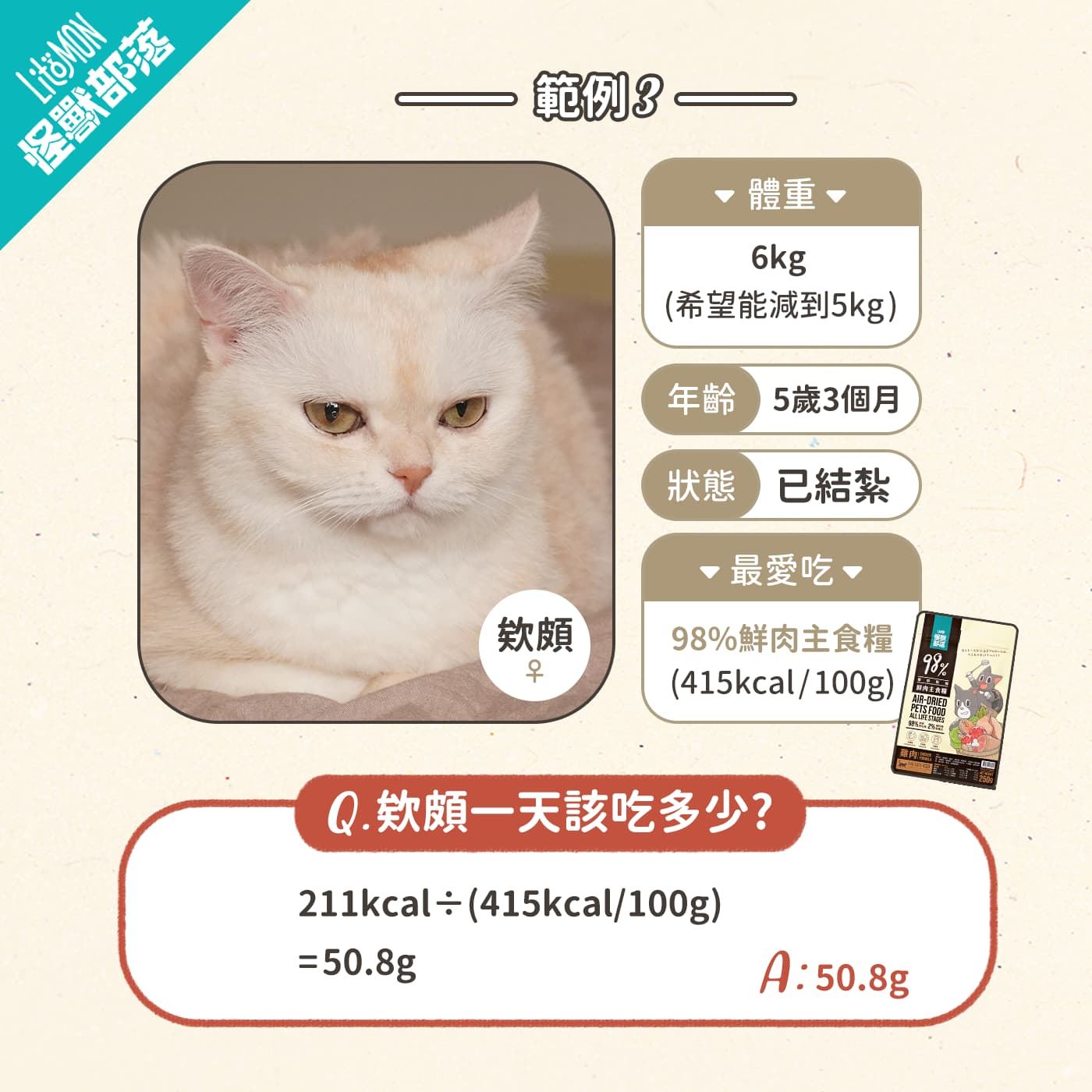 貓咪食量